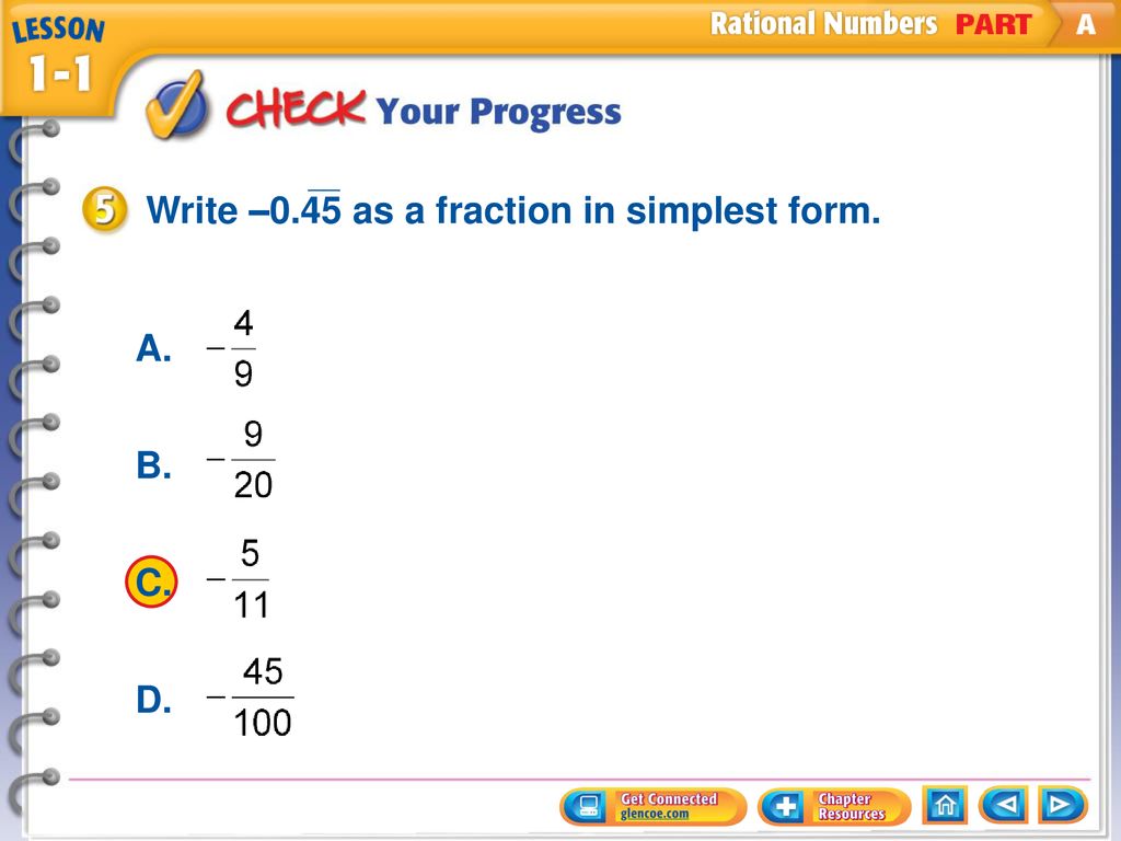 Main idea and new vocabulary ngsss key concept rational numbers ppt
