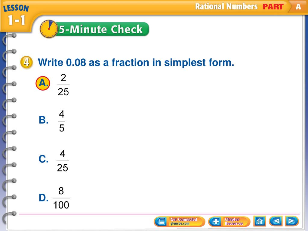 Main idea and new vocabulary ngsss key concept rational numbers ppt