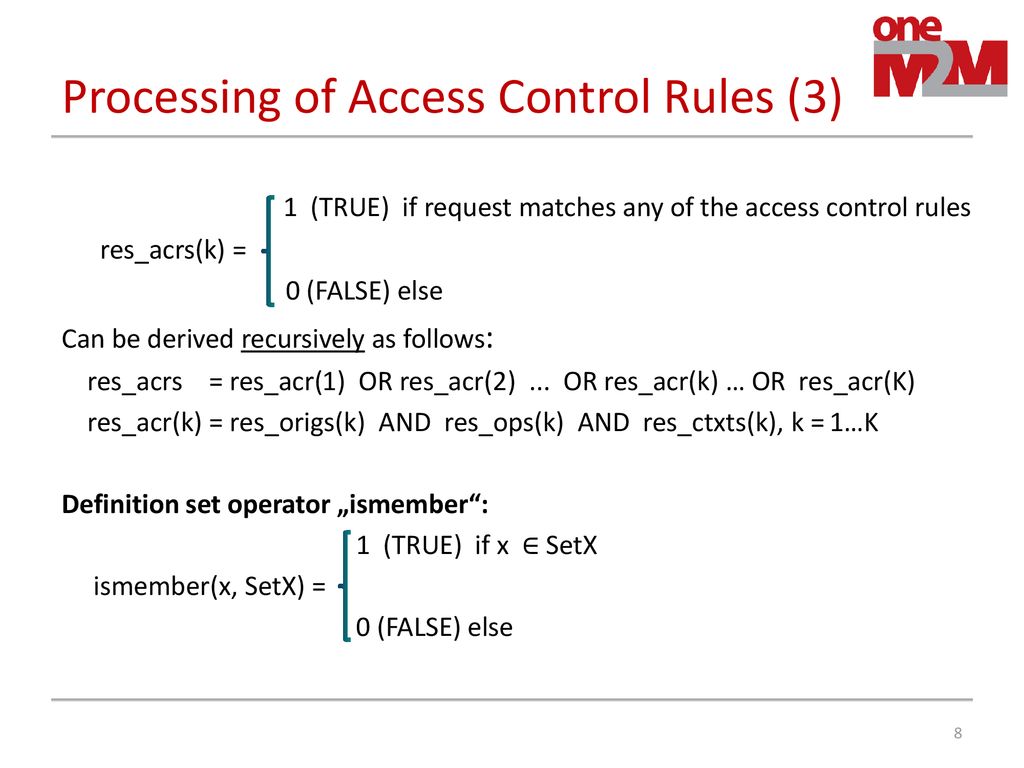Summary of Access Control Rules Processing ppt download