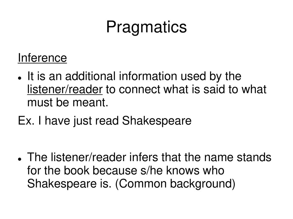 Pragmatics Ppt Download