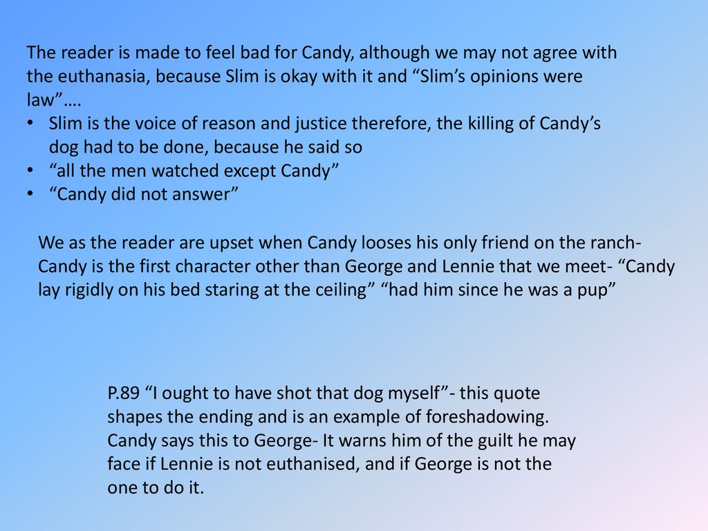 what page is candys dog killed