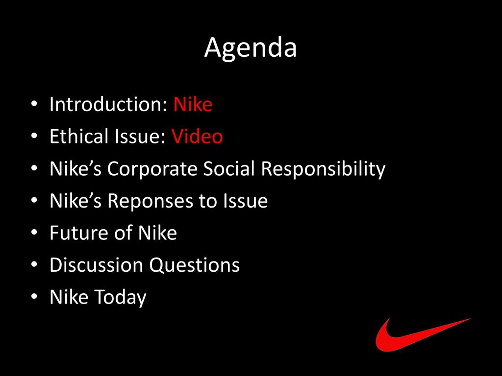 Nike: Managing Ethical Missteps - ppt download