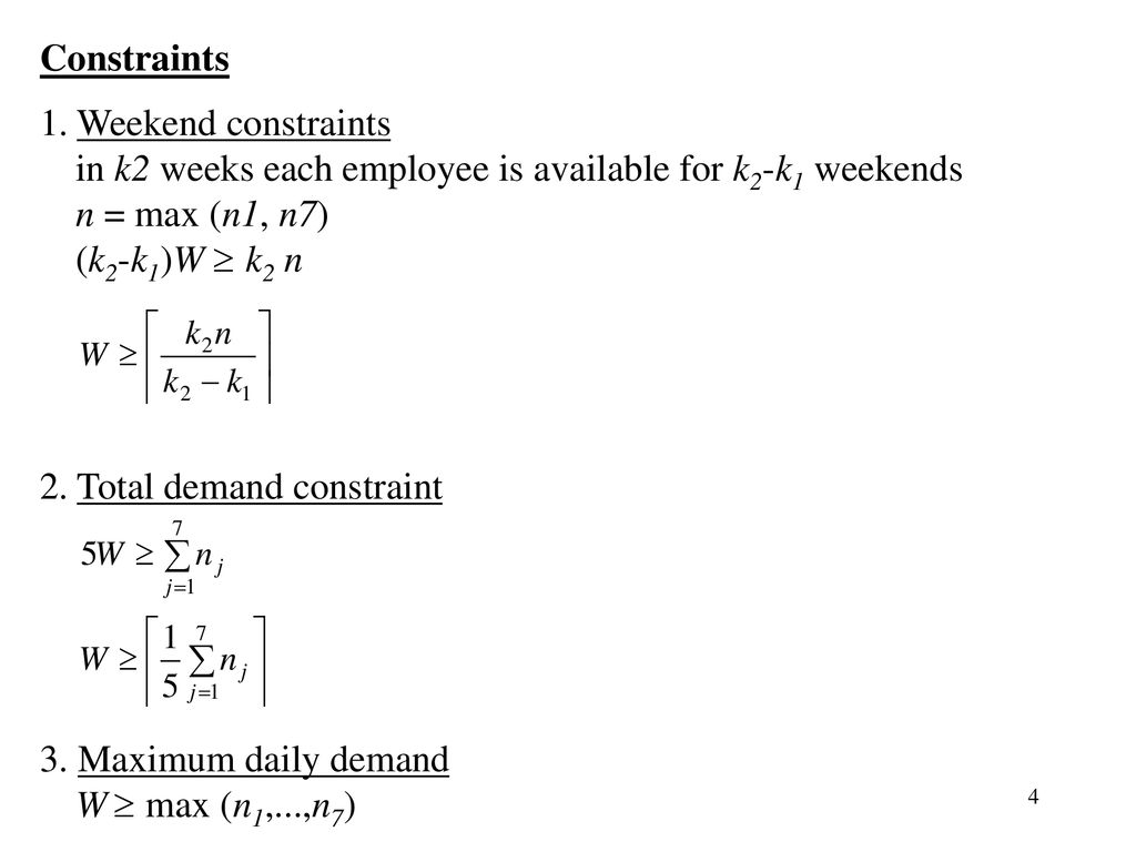 Employee Timetabling Contents Ppt Download