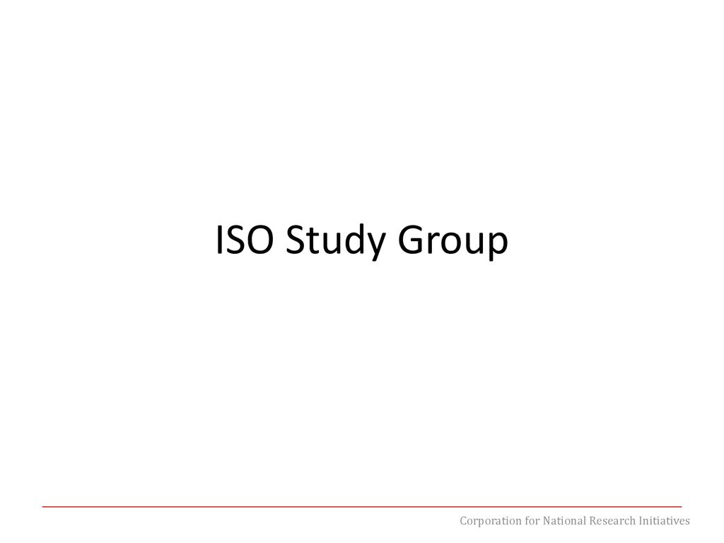 ISO Study Group