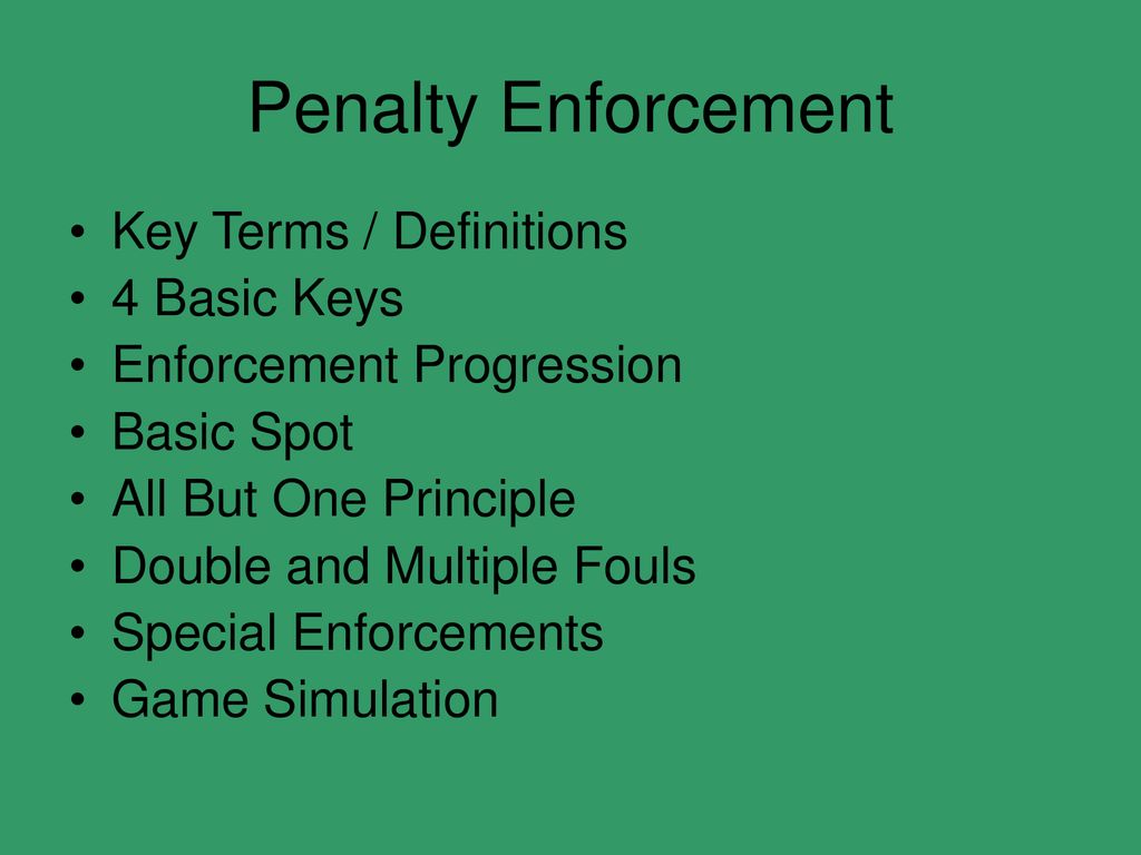 basic penalty