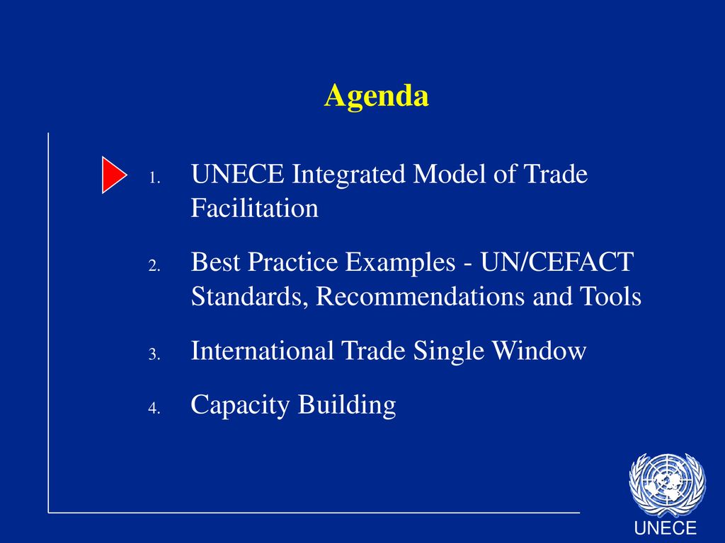 UNECE Integrated Approach To Trade Facilitation Tom Butterly Deputy ...