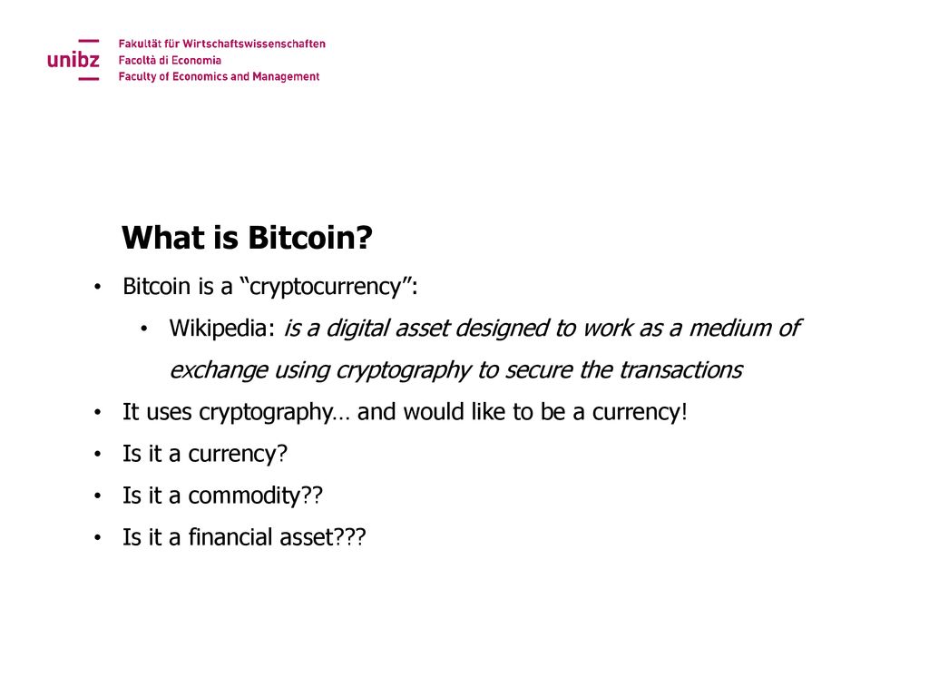bitcoin introduzione ppt