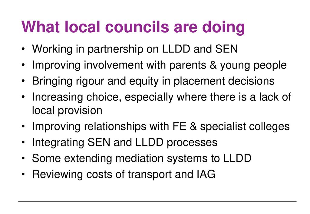 What local councils are doing