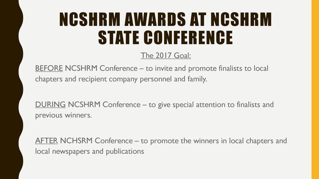 NCSHRM Awards ppt download