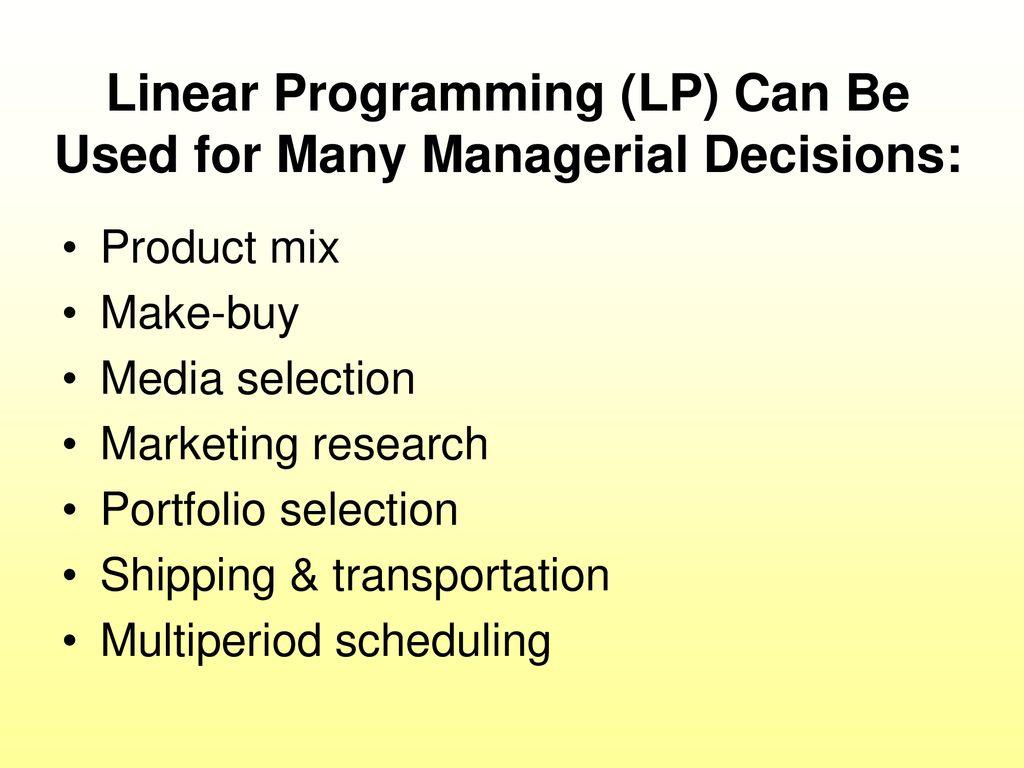 Chapter 1: Introduction to Managerial Decision Modeling - ppt download