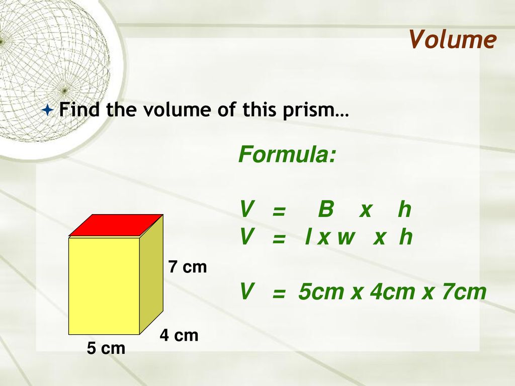 Volume Of Rectangular And Triangular Prisms Ppt Download
