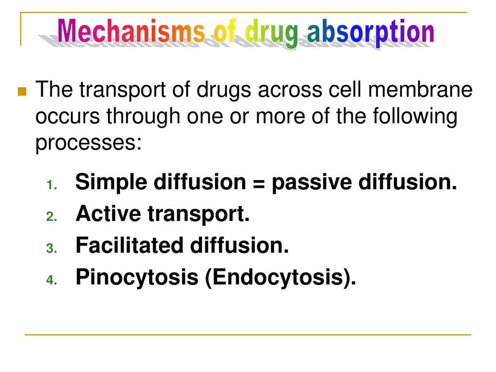 Drug administration and absorption Pharmacology Department - ppt download