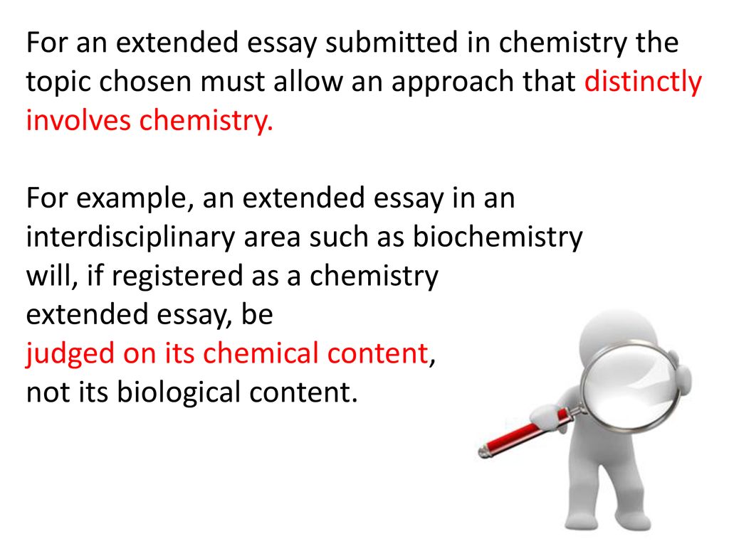 chemistry extended essay layout