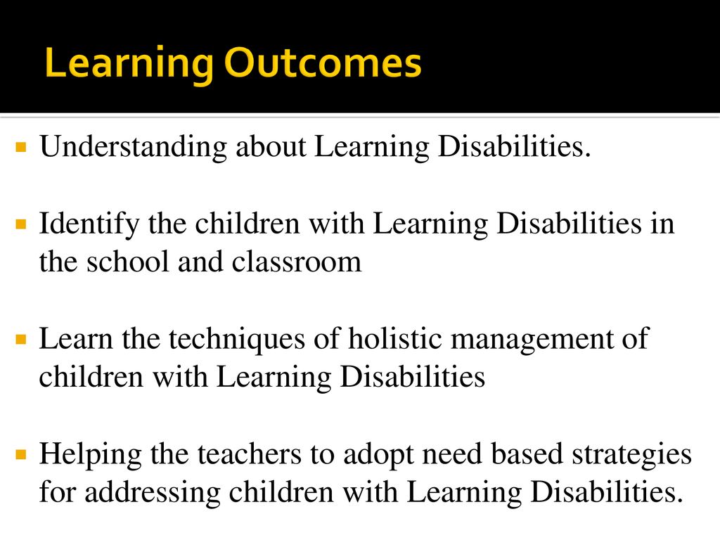 Holistic management of children with learning disabilities ppt download