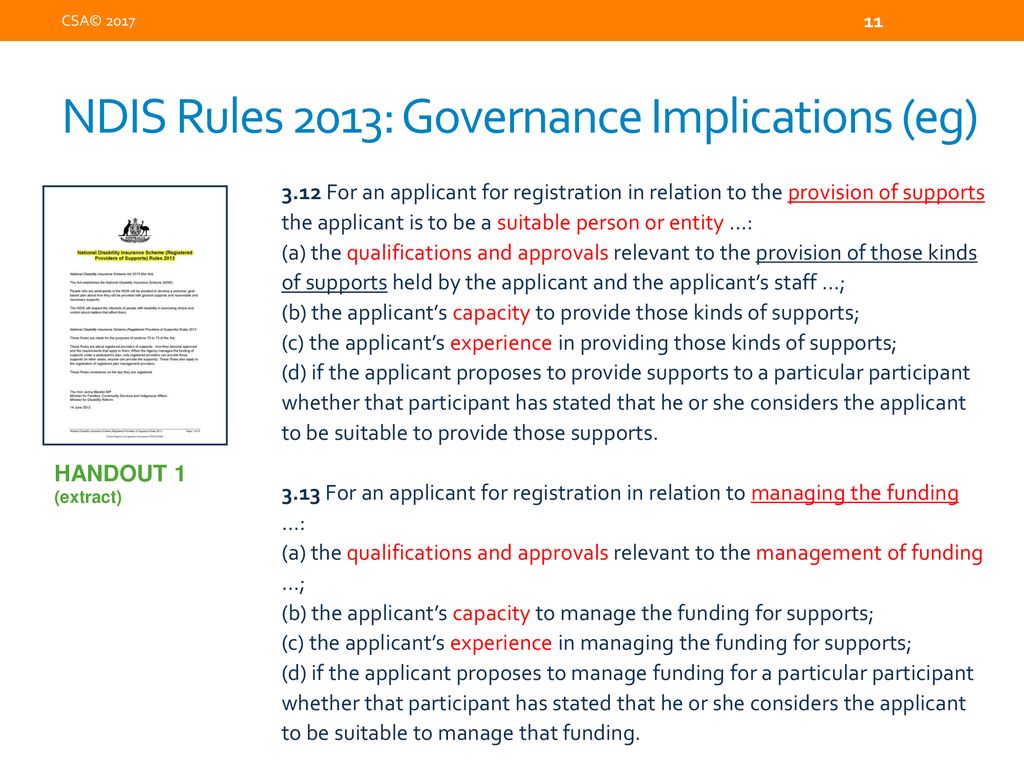 Ndis governance implications for board and executives ppt download