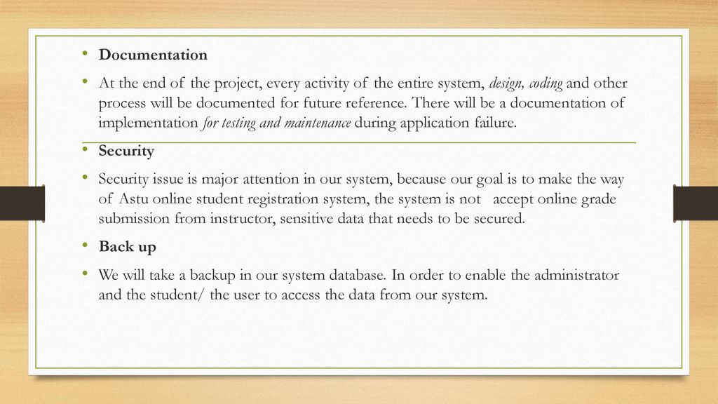 online student registration system project