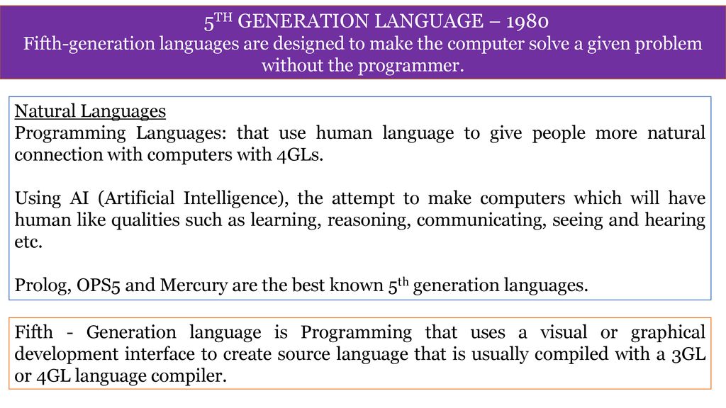 Introduction of Programming Languages - ppt download