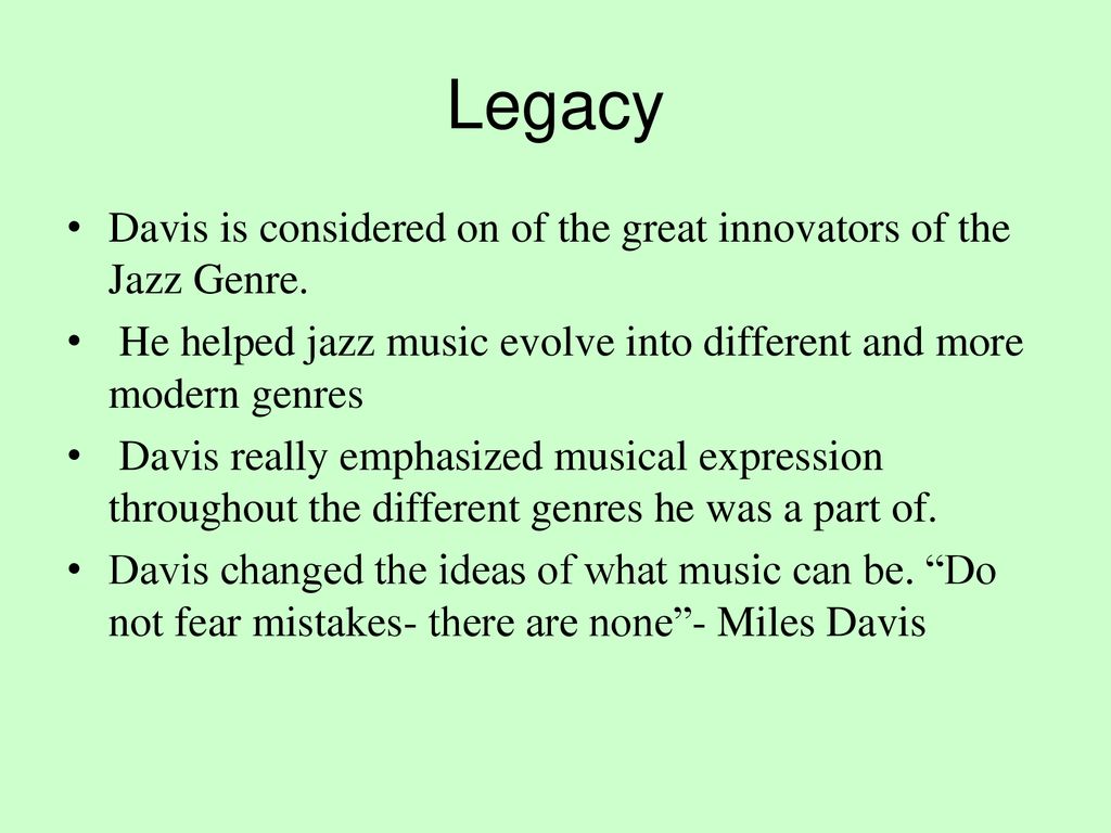 Brass Artist Project Miles Davis ( ) ppt download