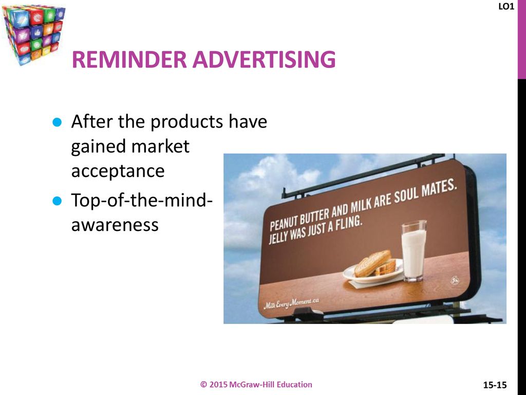 reminder advertisement