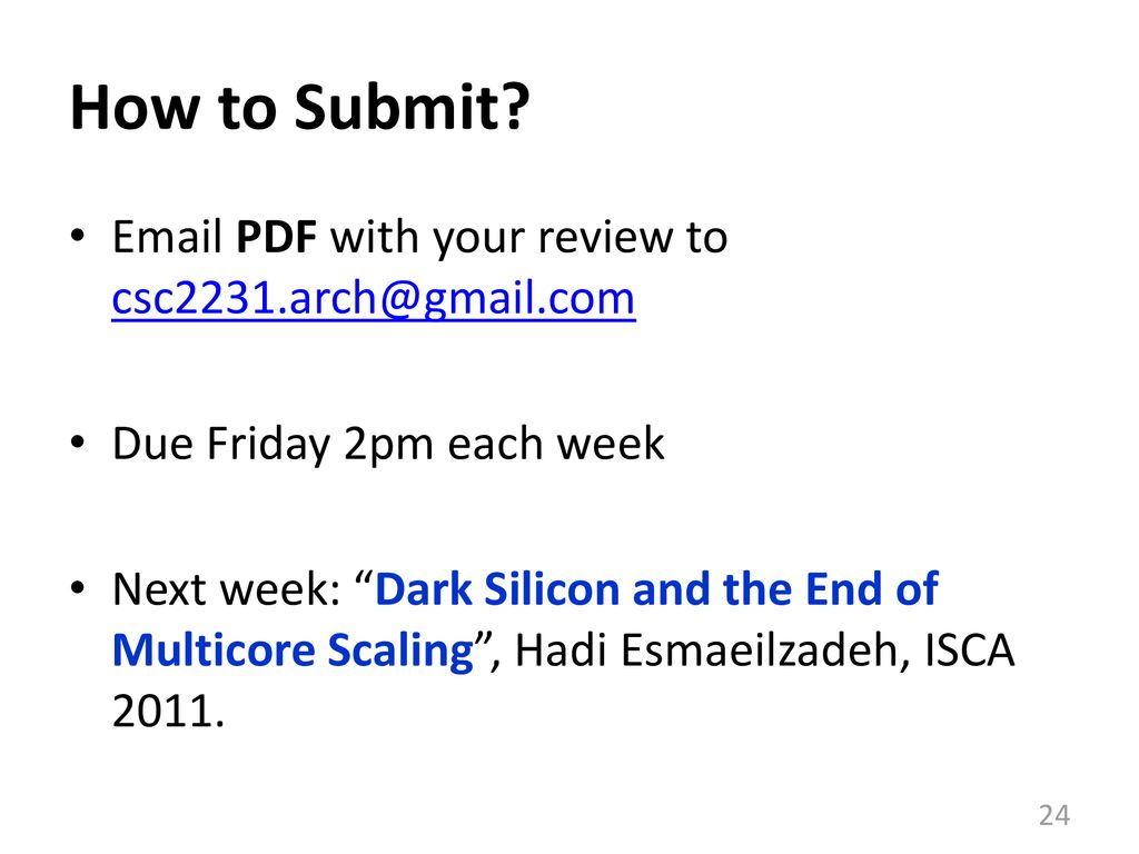 How to Submit  PDF with your review to