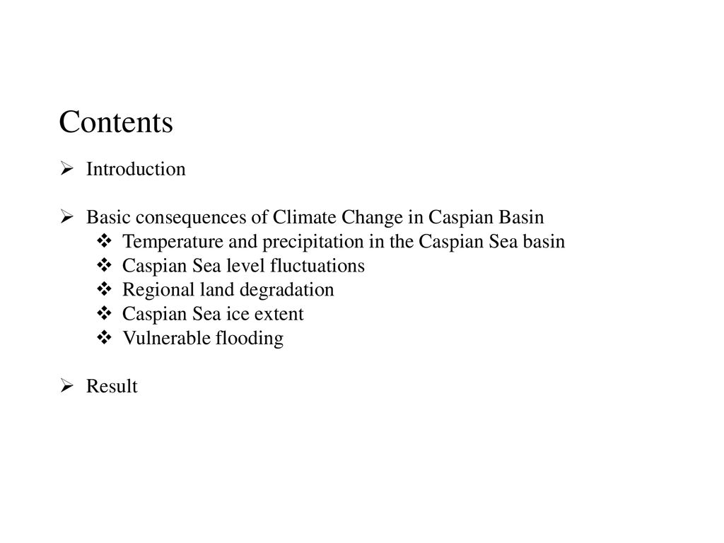 Impact of Climate Changes on the Caspian Sea Level