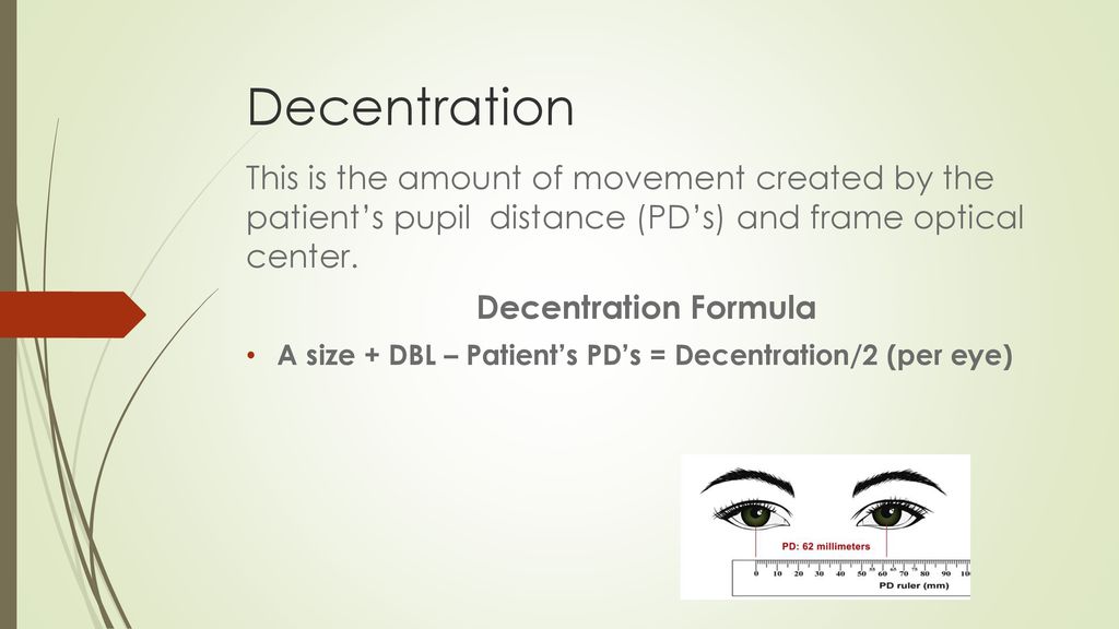Decentration minimum blank size ppt download
