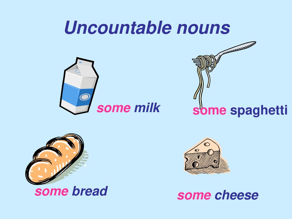 Is there some milk left. Spaghetti countable or uncountable. Some Bread. Countable and uncountable Nouns some and any.