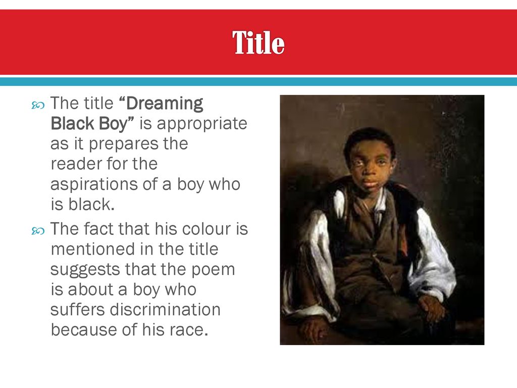 black boy poem about color
