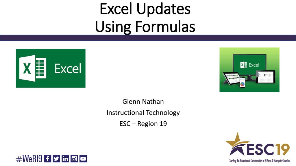 Excel updates using formulas ppt download