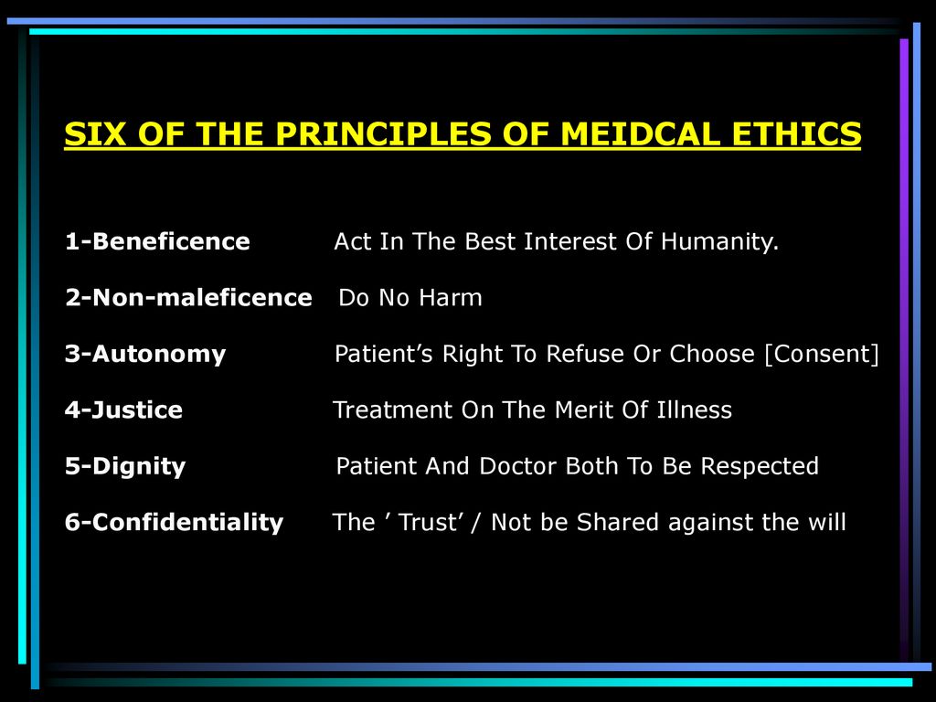 Six Basic Principles Of Medical Ethics Ppt Download