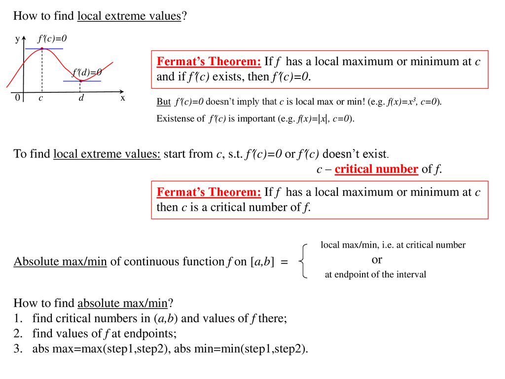 Maximum Minimum Values Ppt Download