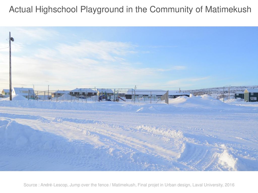 Actual Highschool Playground in the Community of Matimekush