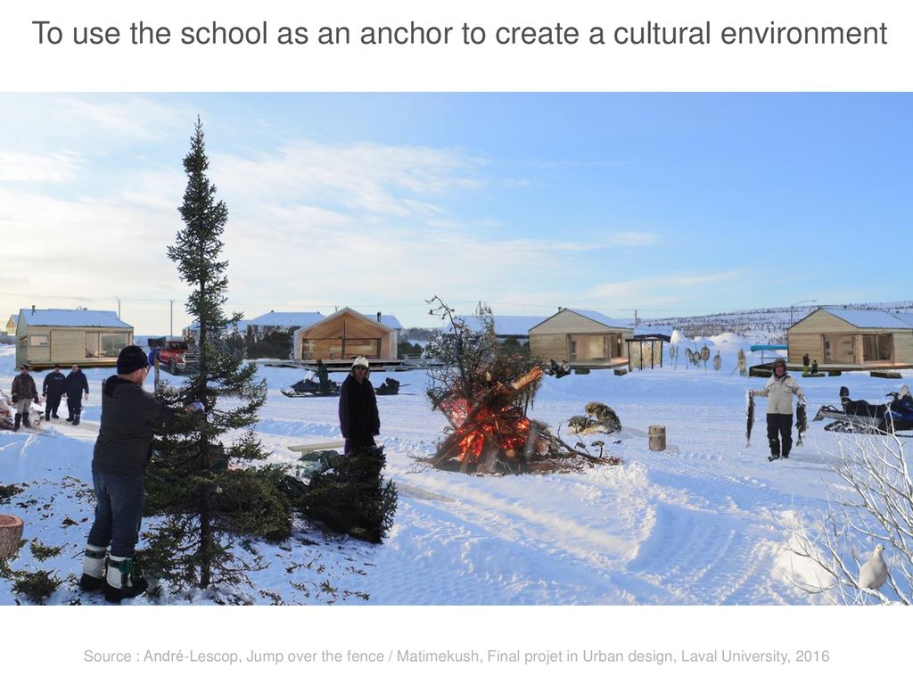 To use the school as an anchor to create a cultural environment