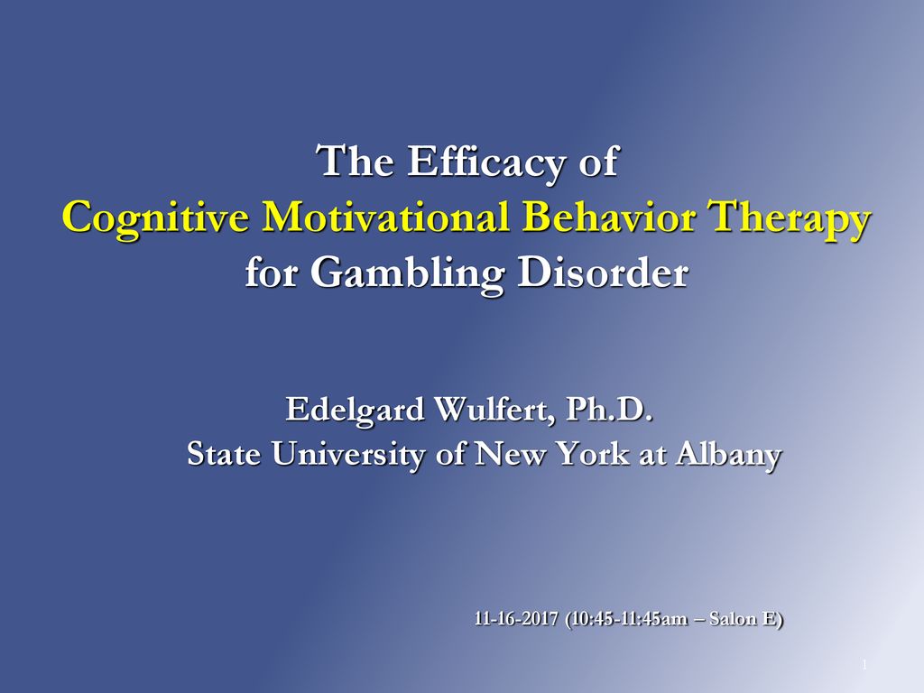 Edelgard Wulfert, Ph.D. State University of New York at Albany ppt