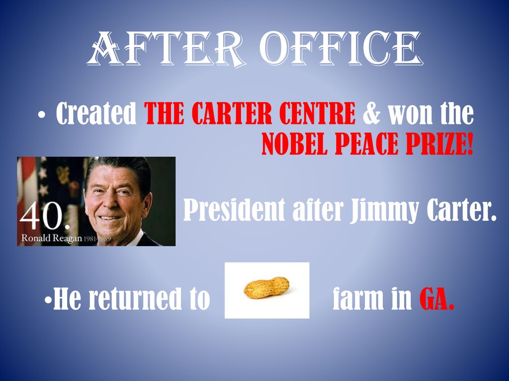 President After Jimmy Carter 2025 Agna Lorain