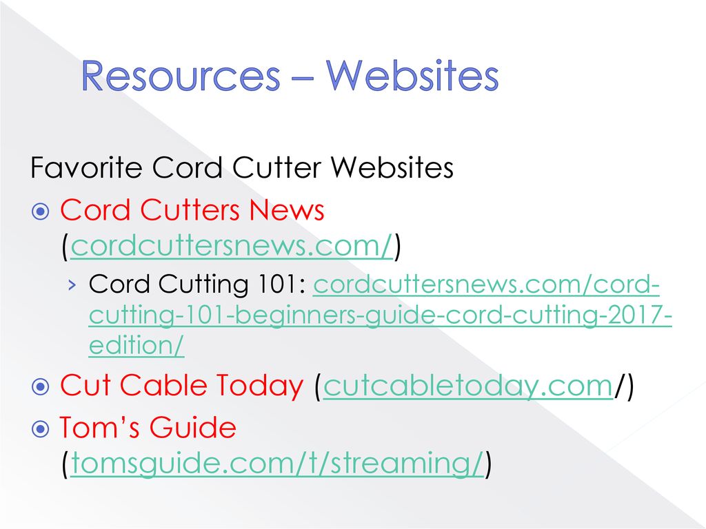 Cut The Cord Part 1 An Introduction Ppt Download