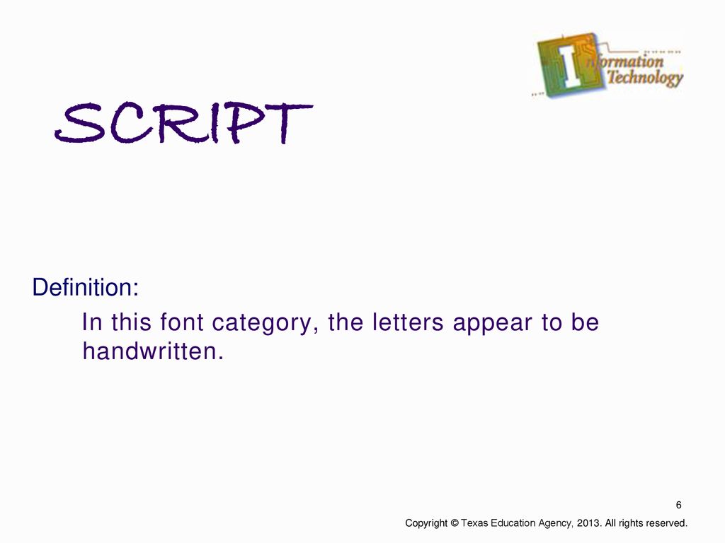 Font Typeface Principles of Information Technology ppt download