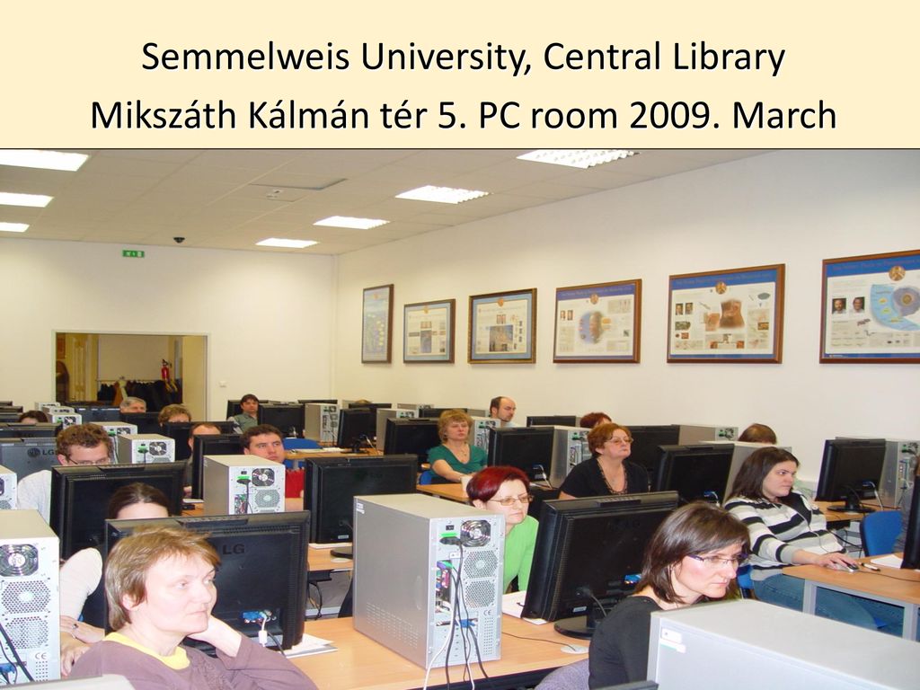 Central Library of Semmelweis University short history, homepage - ppt  download