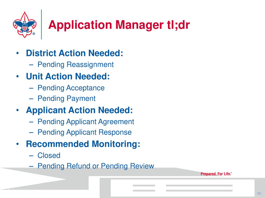 Application Manager tl;dr
