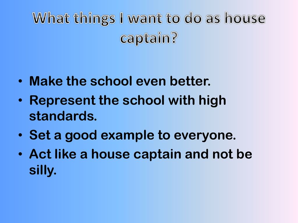 how to write a school captain speech