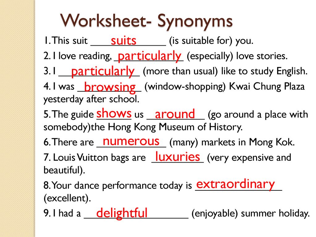 Suit synonyms that belongs to verbs