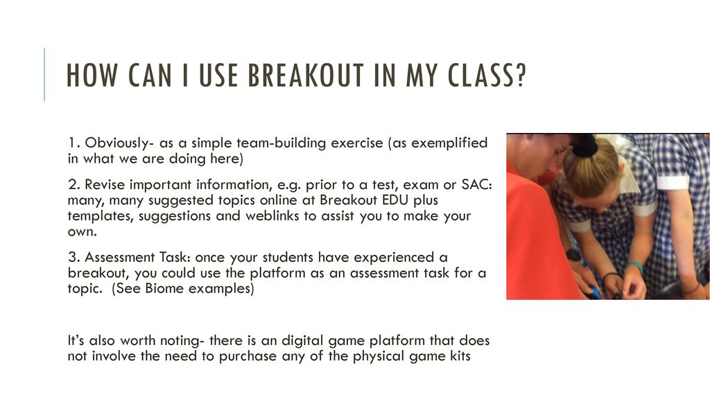 BREAKOUT EDU Wodonga Regional STEM - ppt download
