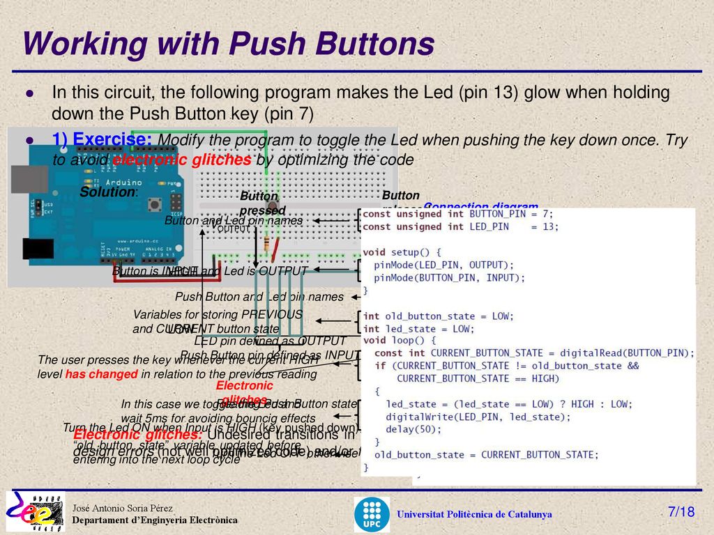 Electronic Systems Leds and Push Buttons - ppt download