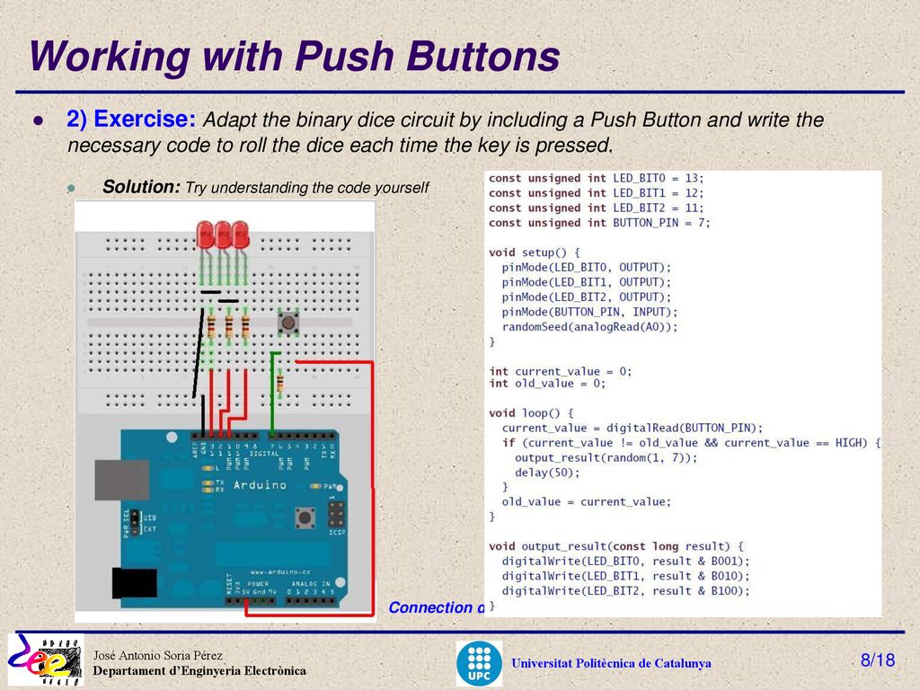 Electronic Systems Leds and Push Buttons - ppt download