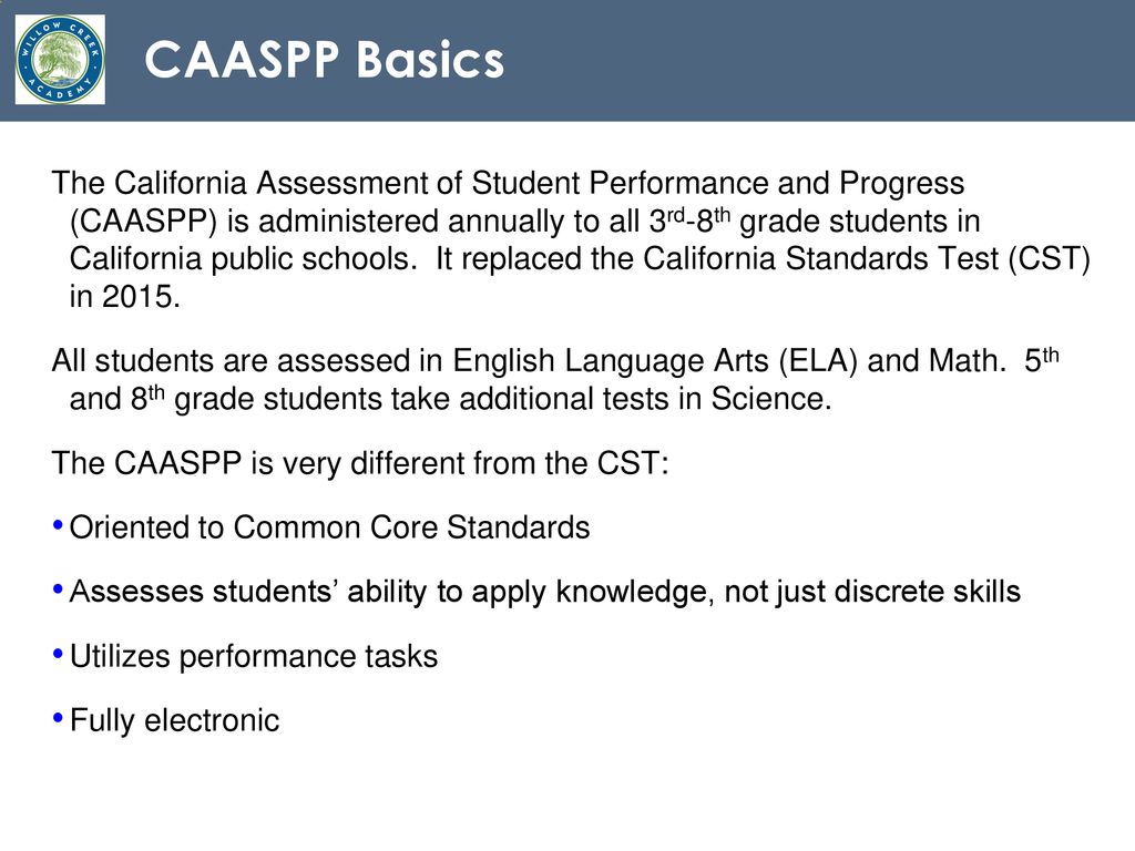 Assessment at willow creek ppt download