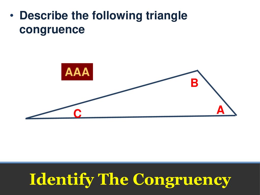 Identify The Congruency