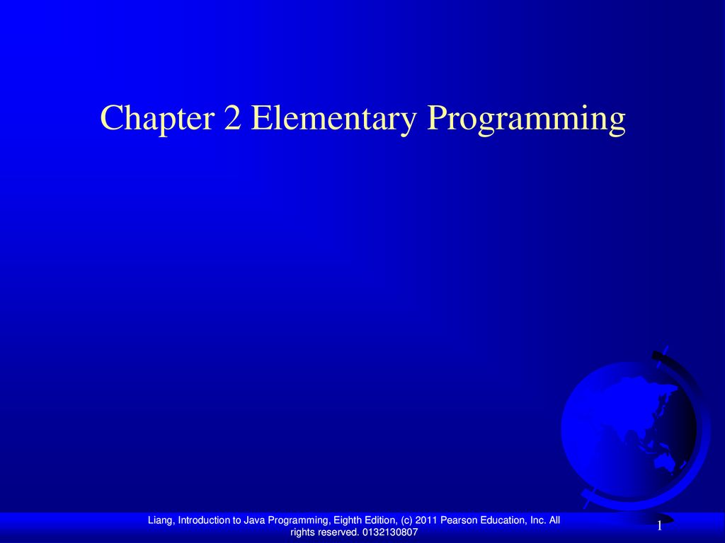 Chapter 2 Elementary Programming - ppt download