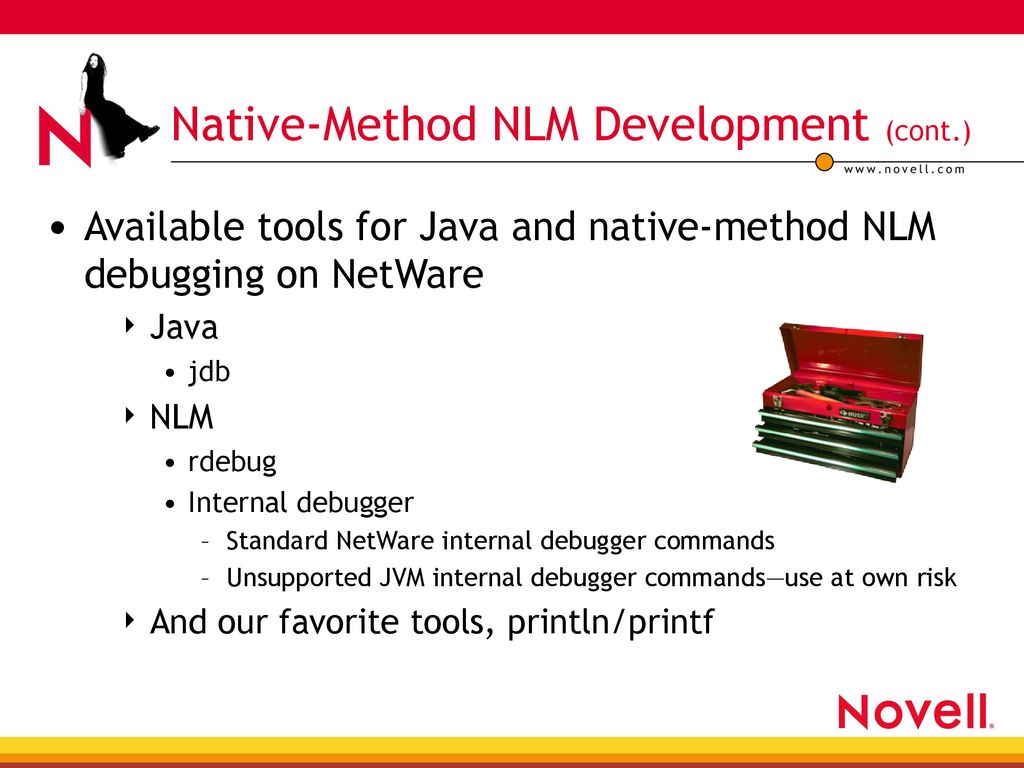 Novell brainshare 2002 developing to the java virtual machine and