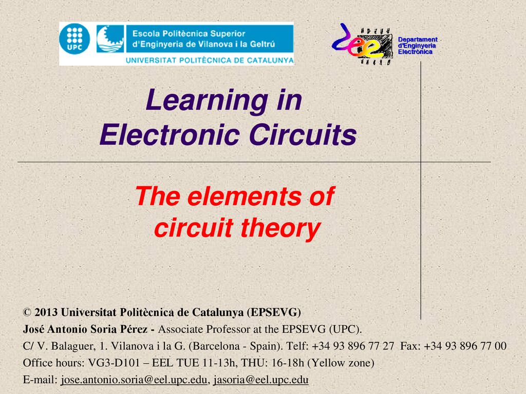 The elements of circuit theory Circuit Diagram