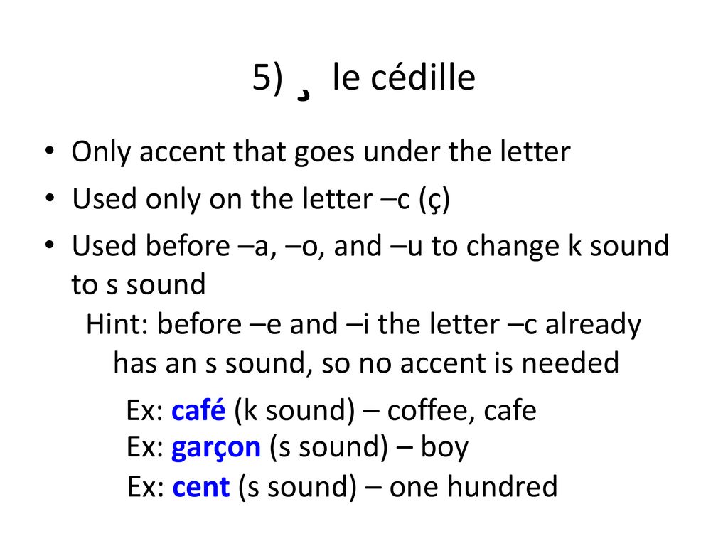 Cinq Accents De La Langue Francaise Ppt Download